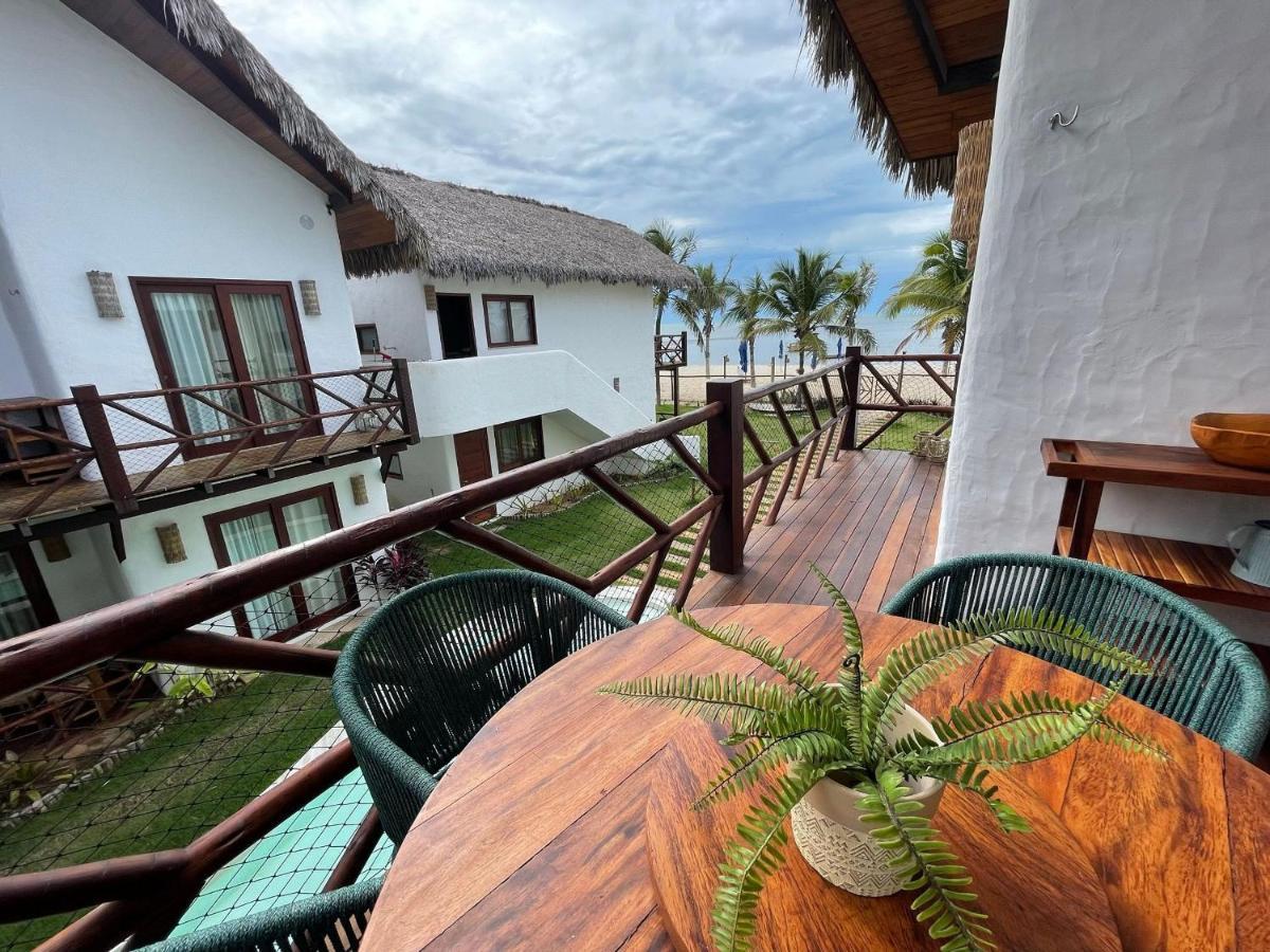 Ap Vila Mar Pe Na Areia Com Vista Para O Mar E Piscina 바라 그란데 외부 사진